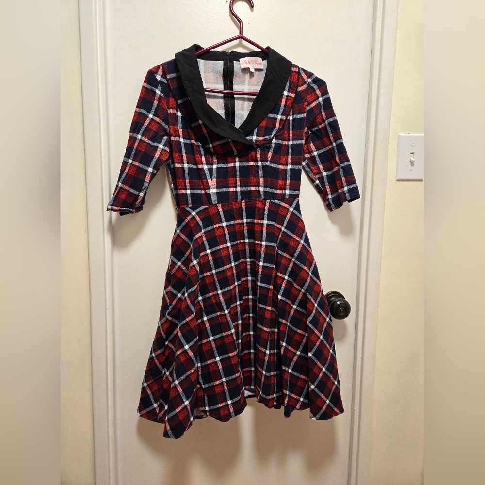 Belle Pique tartan dress